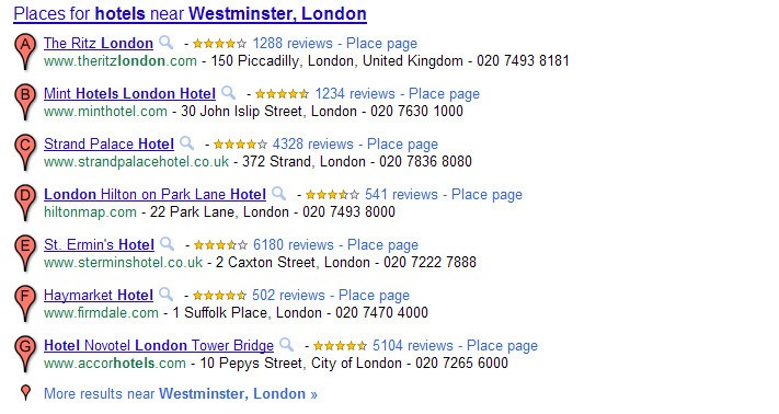 Search for Hotels in London
