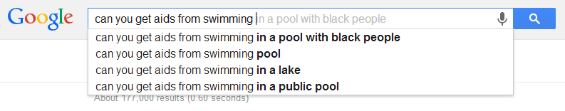 Misguided Google Autocomplete