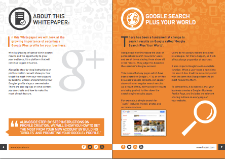 Google+ Whitepaper Inside Page
