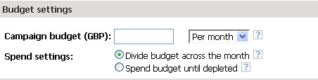 Budget Options