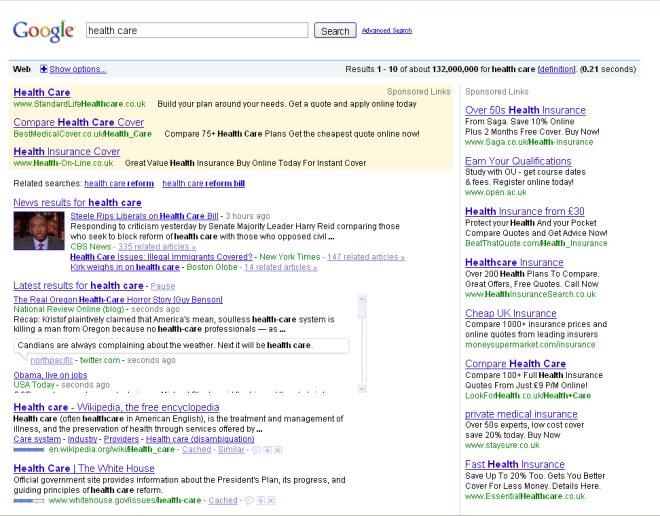 New Google Real-time SERP