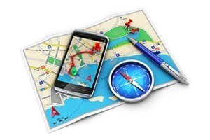 GPS navigation, travel and tourism cocnept
