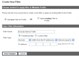 Google Analytics Exclude IP Filter