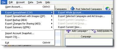 AdWords Export