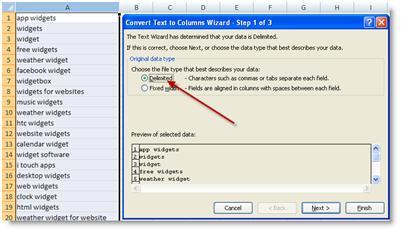 Text to Columns