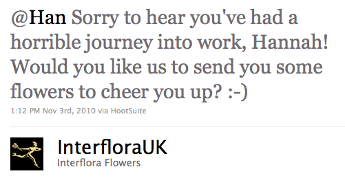 Interflora give away free flowers