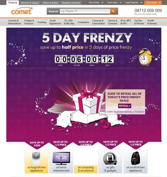 Comet 5 Day Frenzy