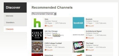 Stumbleupon Channels