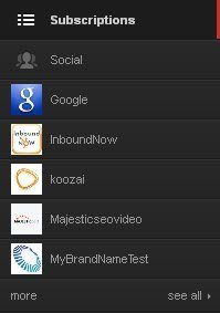 New YouTube Sidebar