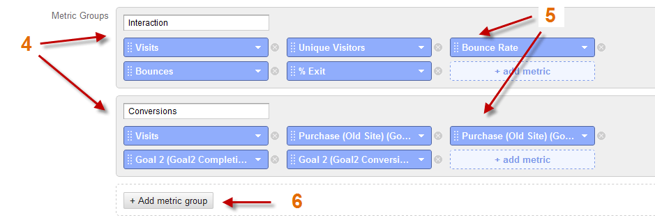 google analytics custom report - 4-6