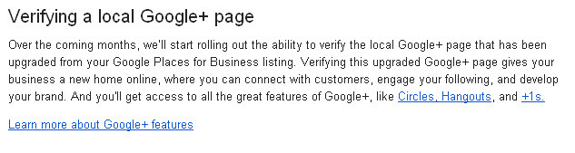 Verifying Your Google+ Local Page
