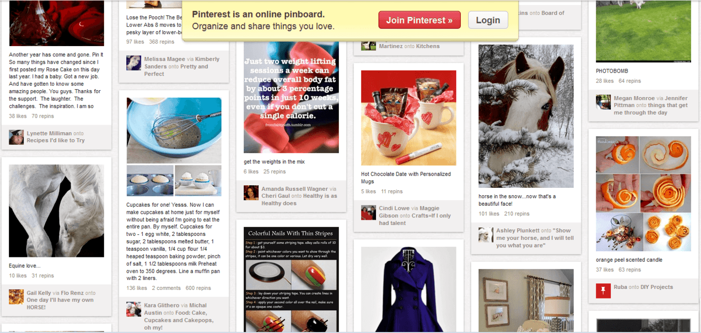 Pinterest Page Example
