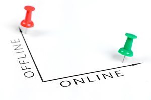 Offline and Online chart