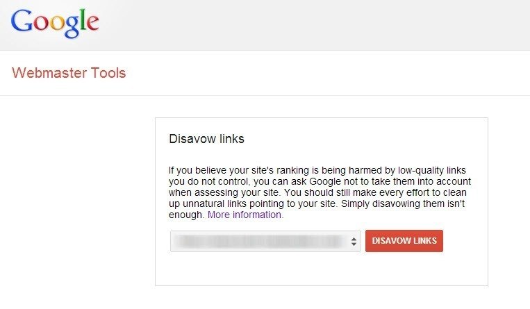 Google Disavow Tool