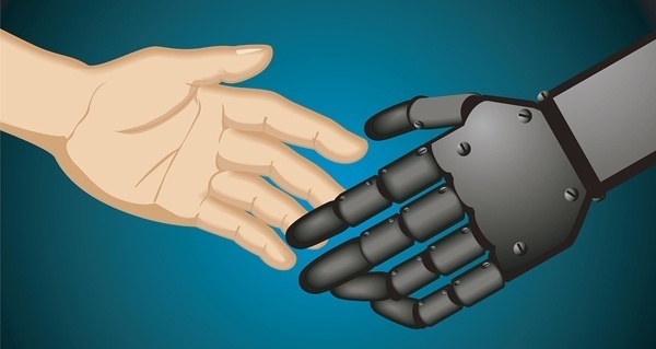 Robot and Human handshake