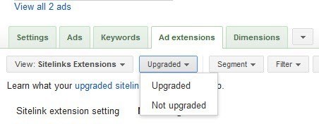 sitelinks at ad group level in adwords