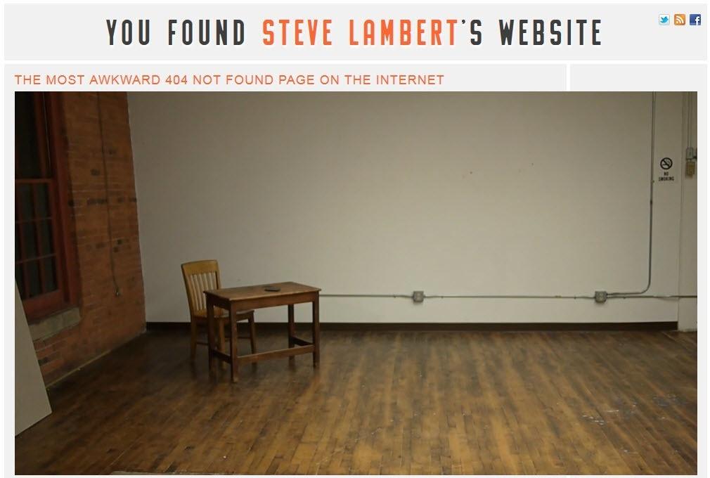 Steve Lambert 404 Page