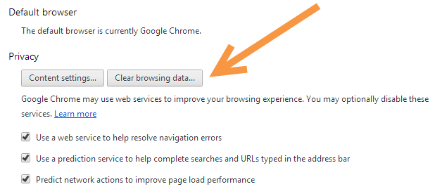 Clear Browsing Data