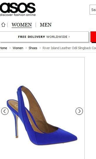 Example of Alt Tag - Asos Blue Shoes