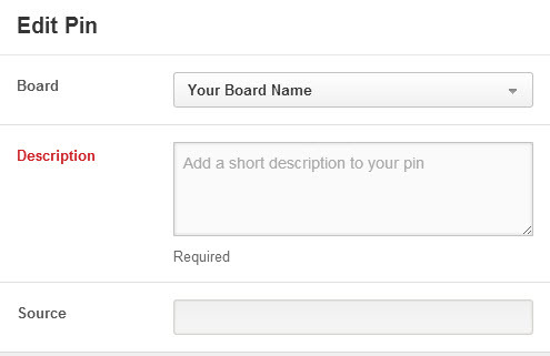 Pinterest - how to add a link