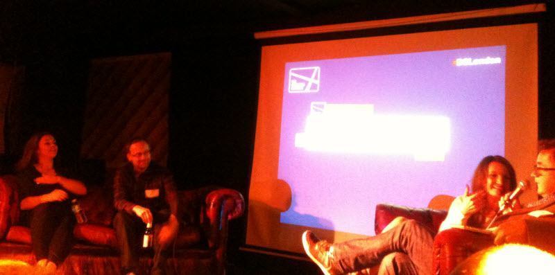 Panel discussin with sport bloggers