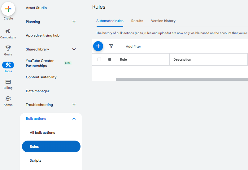 Google ads rules screenshot