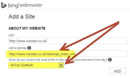 Add Your Site To Bing Webmaster Tools - Step 2