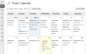 Wordpress Editorial Calendar