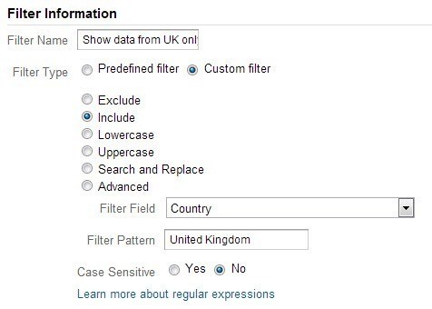 Filter Information