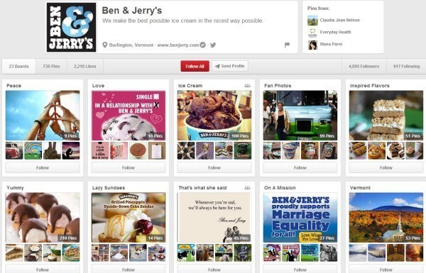Ben and Jerry's Ice Cream Pinterest