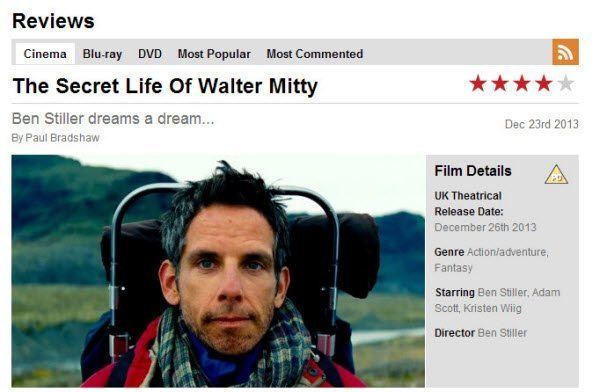 Walter Mitty Review Example