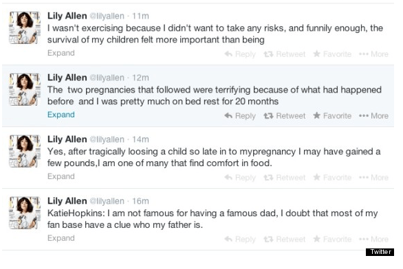 Lily Allen Tweets
