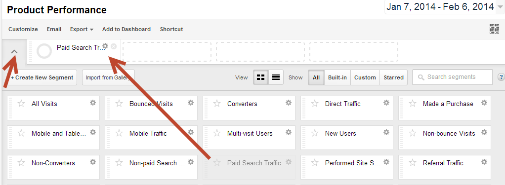 Segment by PPC Traffic Only