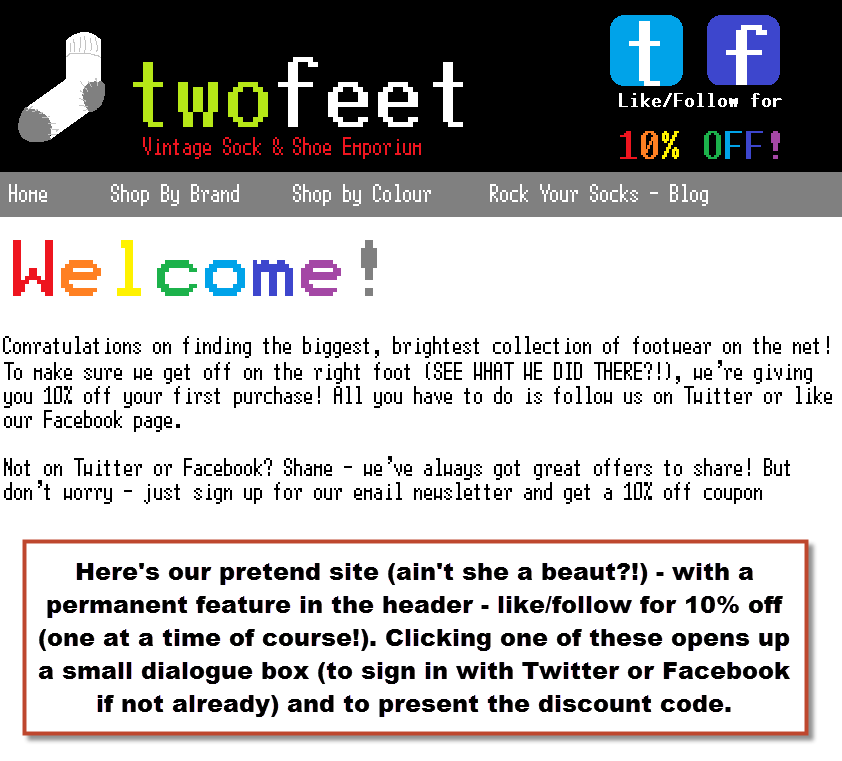TwoFeet Website Mock-Up