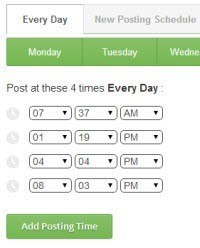 Buffer Scheduling Screenshot