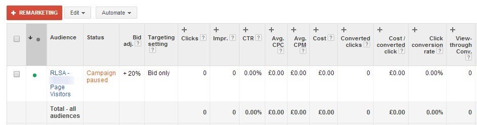 Audience bid adjustment