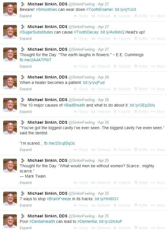 Michale Sinking - Twitter Example