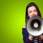 Woman With Megaphone