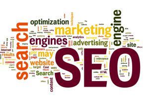 SEO - Search Engine Optimisation in Word Cloud