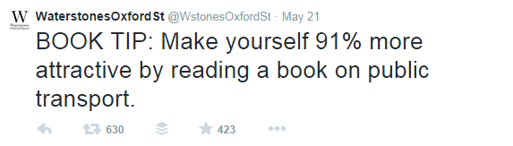 Waterstones OxfordSt book tip