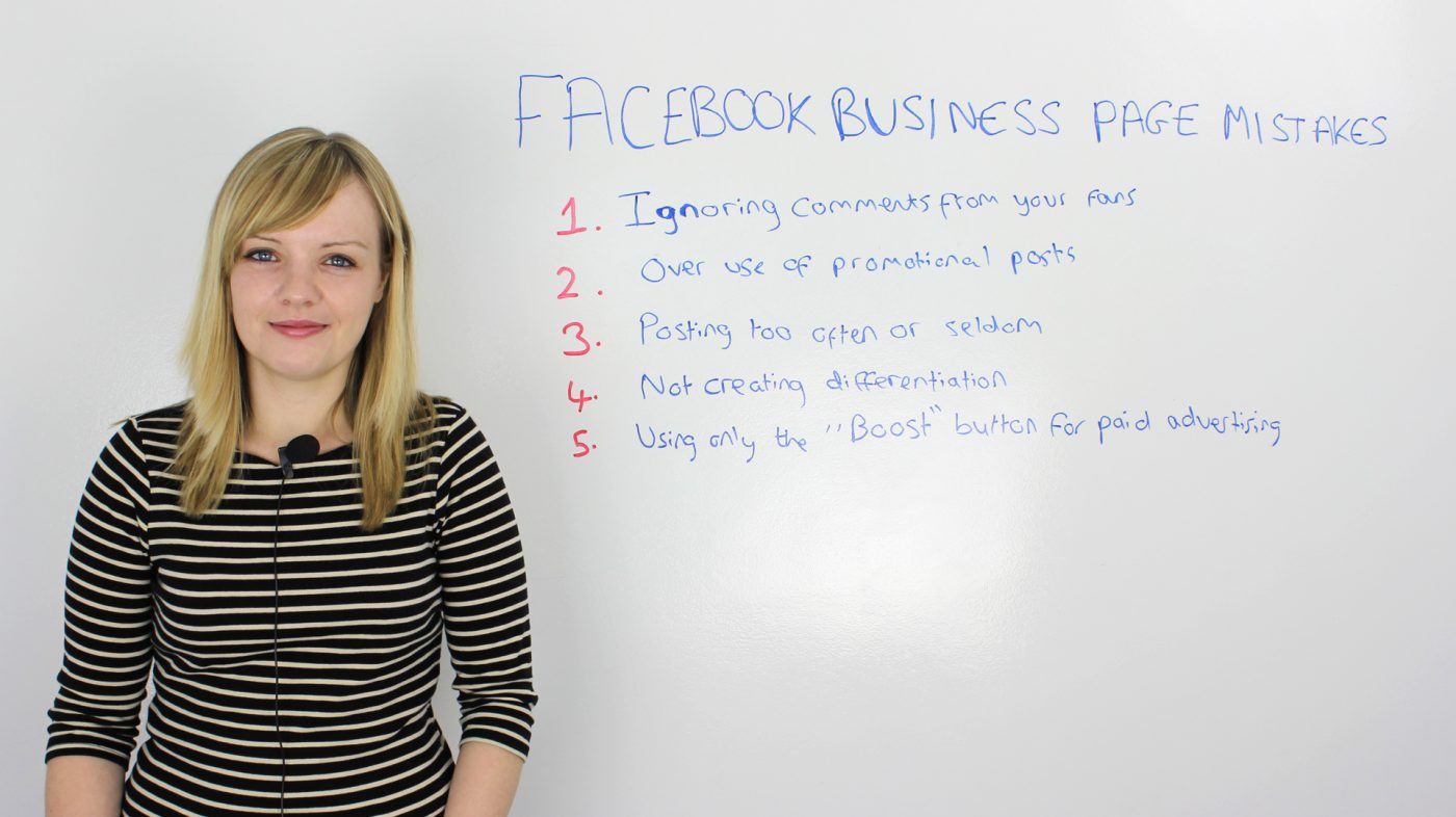 Facebook Business Page Mistakes