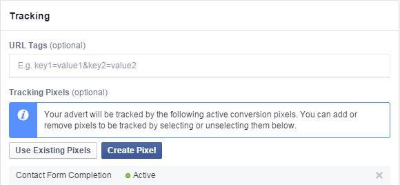 Facebook Conversion Tracking Pixel