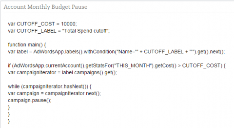 AdWords Scripts