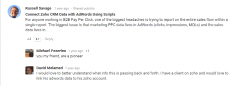 Zoho CRM Data Script