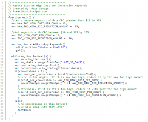 AdWords Scripts