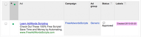 AdWords Scripts