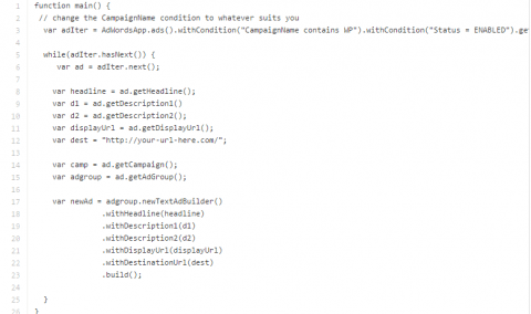 AdWords Scripts