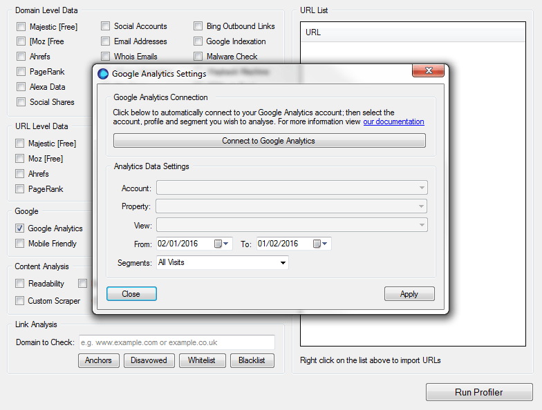 Getting GA Traffic Data Instructions