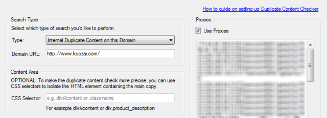 Internal Duplicate Content Instructions