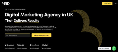 Bird Agency homepage.